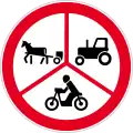 No power-driven or animal-drawn vehicles