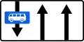 Lane reserved for buses