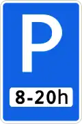 Parking on time period only