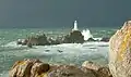 La Corbière Lighthouse, with a storm approaching.