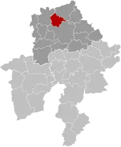 Location of La Bruyère in Namur Province