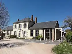 The town hall and schools in La Cellette