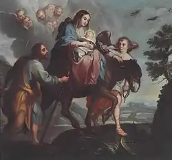 Image 10La huida a Egipto (The Flight into Egypt). Miguel Cabrera, around 1700. (from Culture of Mexico)