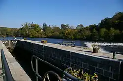 The Mayenne river in Origné
