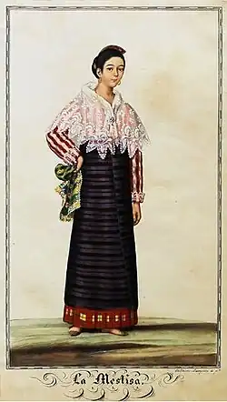 La Mestisa (A Filipina Mestiza) by Justiniano Asunción