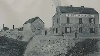 The first Pellier Frères factory (originally from Le Mans) in 1875
