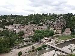 A view of Labeaume on the Beaume River