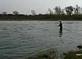 Fishing on the Laborec river near Petrovce
