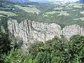 Escarpment on the lake