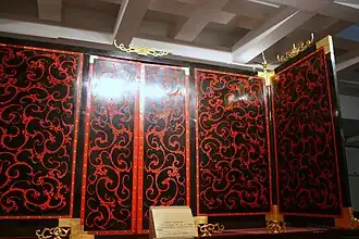 Lacquerware screen from the tomb of Zhao Mo, King of Nanyue (reconstruction)