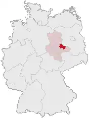 Location of Anhalt-Zerbst
