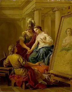 Apelles in Love with Alexander's Mistress by Louis-Jean-François Lagrenée, 1772