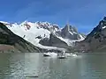 Cerro Adela (left) and Cerro Torre (right) from Laguna Torre