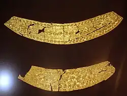 Gold appliqués from Lake Bled, Slovenia, 13th-12th century BC.[119]