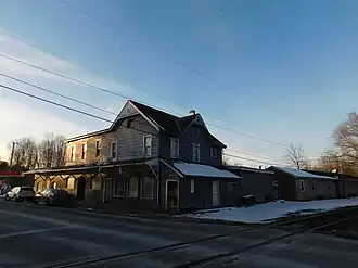 The former West Shore Railroad station in Lake Katrine in January 2026.