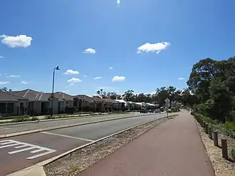 Lake Valley Drive, Lakelands, in October 2021