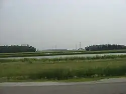 Lake and fields in southeastern Lake Township