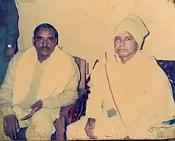 In 2004, Lalu Prasad Yadav with Singh at his residence in Pokharpur