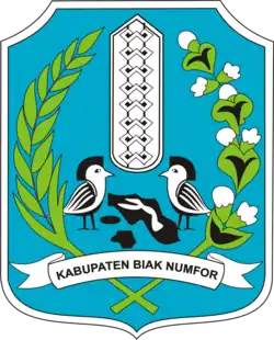 Coat of arms of Biak Numfor Regency