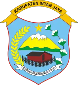 Coat of arms of Intan Jaya Regency