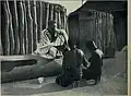 Sultan Lamido Ganthiome and his two wives in Léré, Chad in 1913.