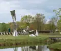 Two equal volumes (2017-2023). Stainless Steel, Anningahof, Zwolle