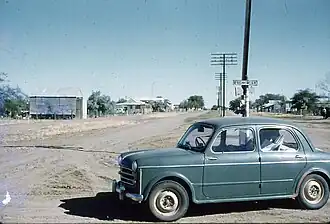 The Landsborough Highway through McKinlay in 1962