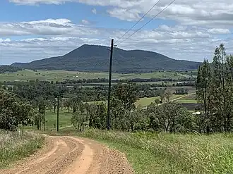 View across the farming land of Tarome, 2022