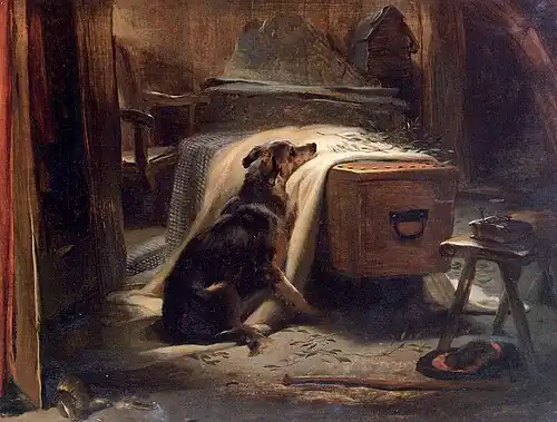 The Old Shepherd's Chief Mourner by Edwin Landseer, 1837