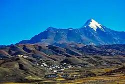 With Langza village. Taken from the southwest.
