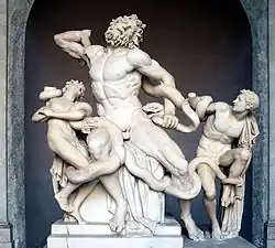 Laocoön and His Sons, Greek, (Late Hellenistic), c. 160 BC and 20 BC, White marble, Vatican Museum