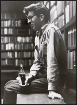 Author photo by Douglas Peel on the book jacket of his novel The Last Picture Show, 1966