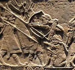 Last arrow of King Teuman and his son Tammaritu.[7][6]