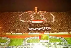 The 1987 Mediterranean Games opening ceremony at the main stadium