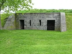 The soldiers' latrines in Fort Lennox.