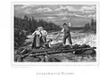 Fishing along the Vuoksi rivier in Karelia