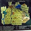 Chandigarh, urban plan and government buildings by Le Corbusier, 1951–1964