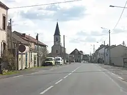 The road into Le Mayet-d'École