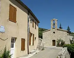 The church of Saint-Simon, in Le Poët-en-Percip