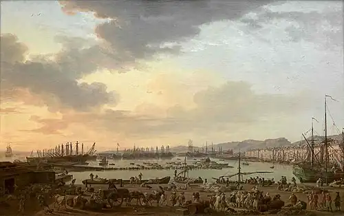 View of the Harbour of Toulon by Claude-Joseph Vernet