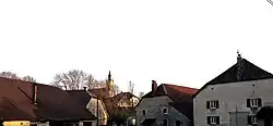The bell tower and surroundings in Lemuy