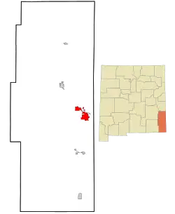 Location of Lea County and the state of New Mexico