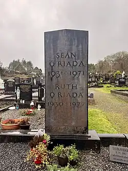 Gravestone of Seán Ó Riada.