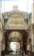 North entrance, from Whittington Avenue off Leadenhall Street