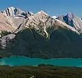 West aspect of Leah Peak (centered)