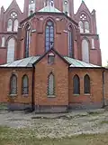Back of the building