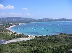 The Gulf of St. Cyprien with the commune of Lecci
