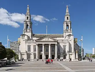 Leeds Civic Hall, the headquarters of Leeds City Council