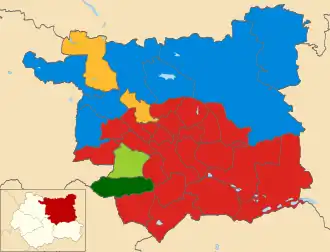 2011 results map
