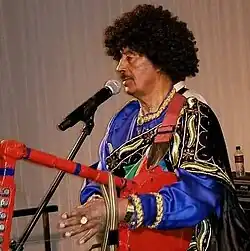 Mengsteab performing in 2021